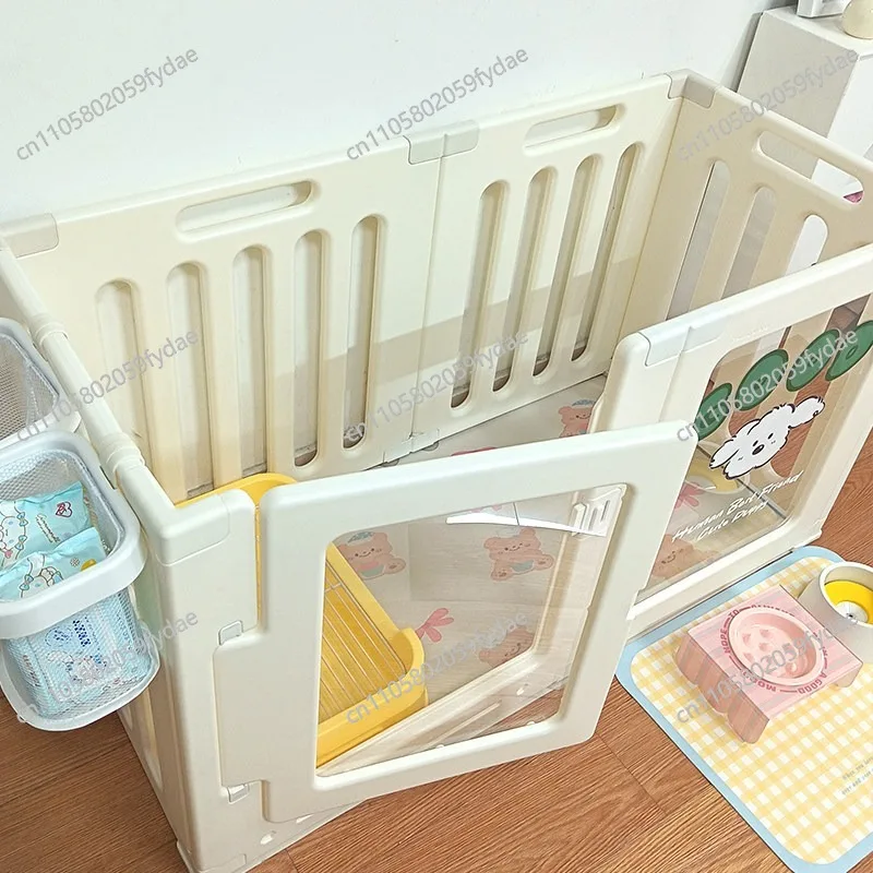 Dog Fence Acrylic Kennel Corgi Pet Transparent Dog Cage