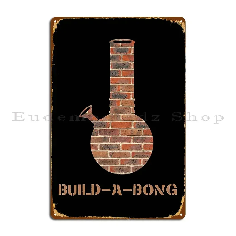 Build A Bong Blueprint Schematic Metal Plaque Cinema Character Club Garage Club Bar Tin Sign Poster