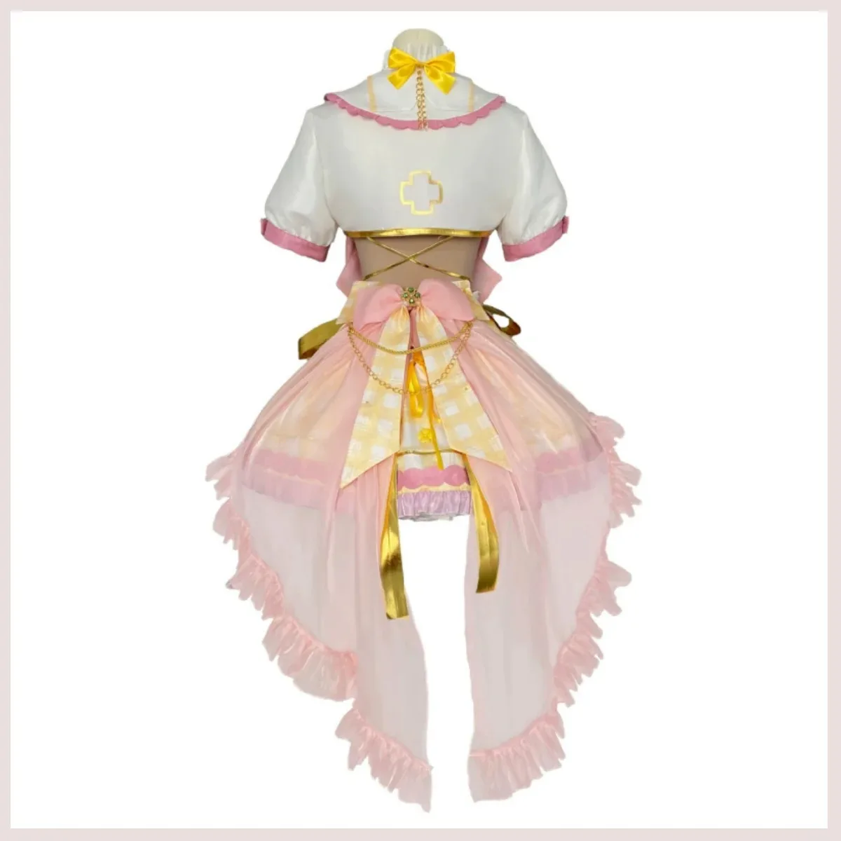 أنيمي الظاهري YouTuber VTuber Ace Taffy تأثيري حلي الوردي فستان الأميرة لوليتا تنورة امرأة Kawaii فستان حفلة عيد ميلاد #5