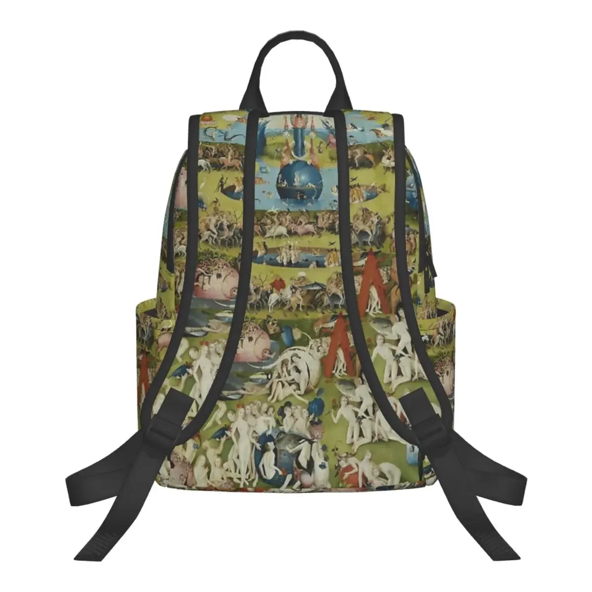 BOSCH, Hieronymus - Triptych Of Garden Of Earthly Delights Backpack School Bag Hiking Travel Daypack for  Bookbag Shoulder Bags