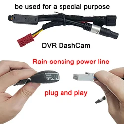 Plug and Play Power Cable For Car Dvr Dash Cam For BMW For Audi For VW For Mercedes Benz For Land Rover Connect the Rain Sensor