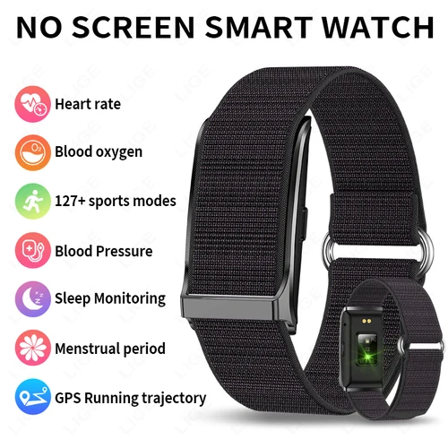 Reloj inteligente LIGE sin pantalla para hombre, deportivo al aire libre, Monitor de ritmo cardíaco, resistente al agua 1ATM, nuevo reloj inteligente para Andrio IOS 2025
