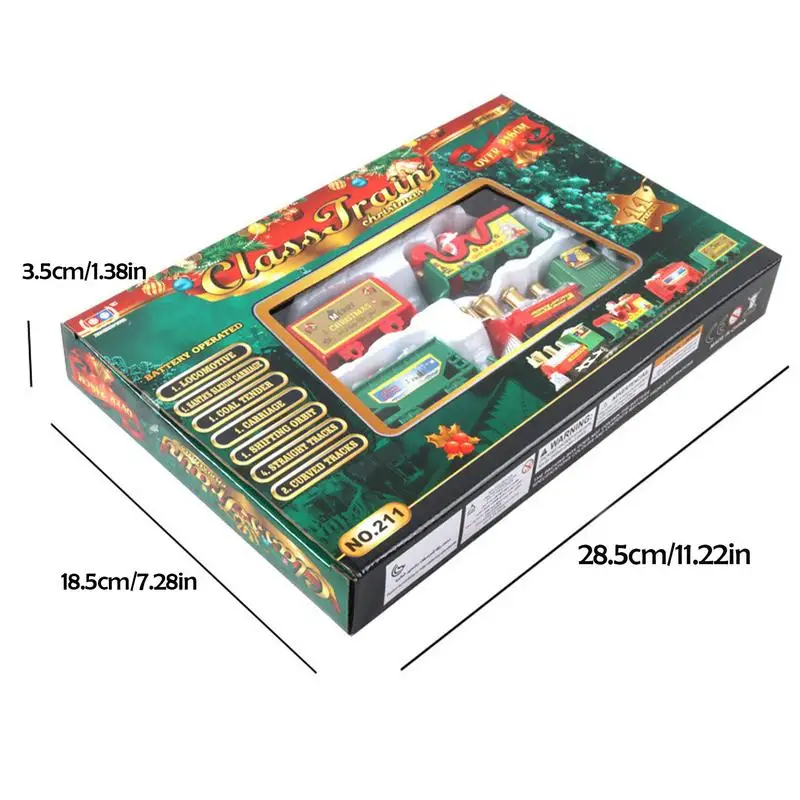 Christmas Train Sets Christmas Classic Toy Train Set With Cargo Cars DIY Assembling Educational Toys Fun Rail Car Building Toys