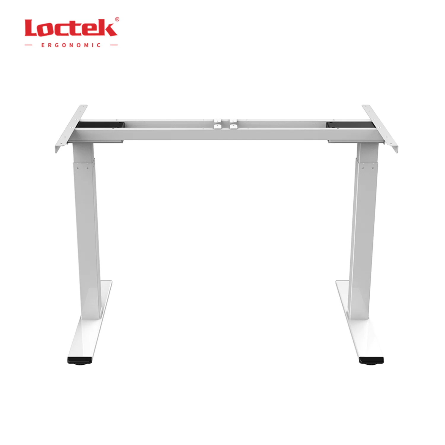 Loctek-Elétrica Altura Ajustável Permanente PC Desk, 2-Motor, ET268