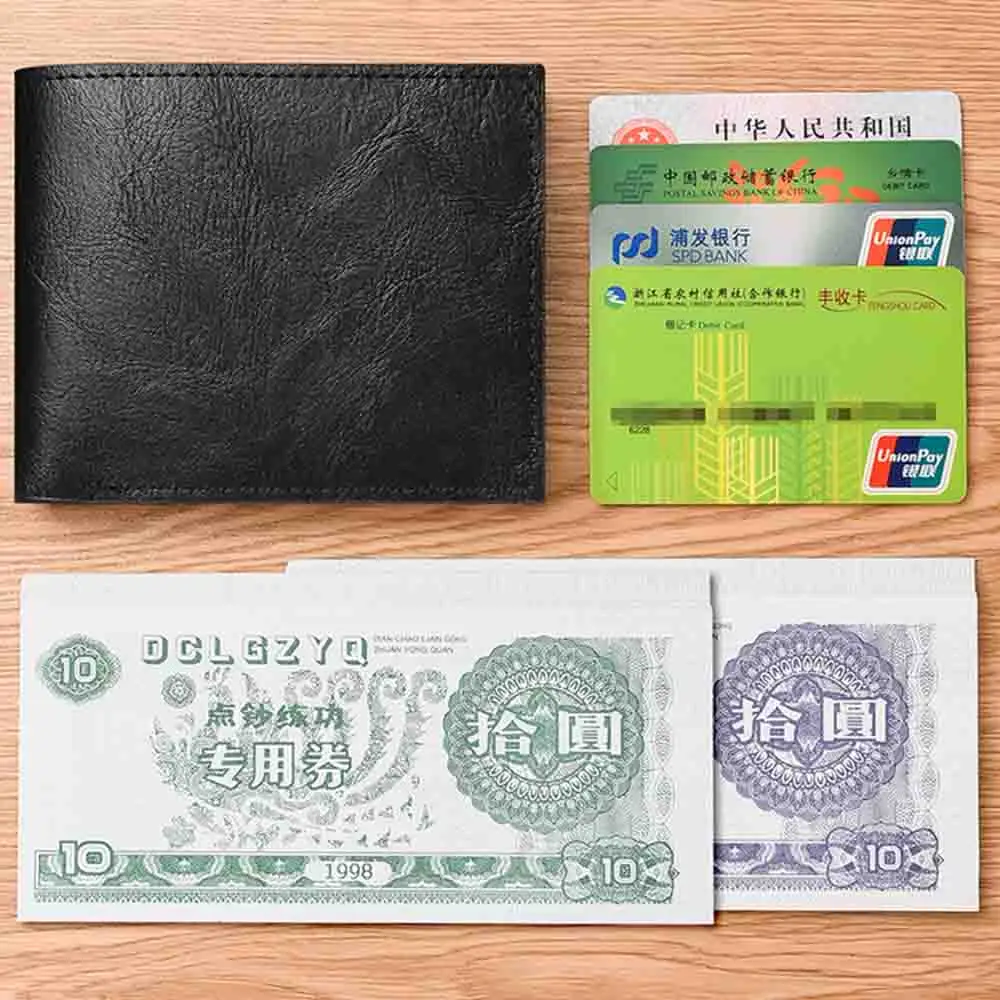 Brief Men'S Short Wallet Men'S Student Wallet High-Capacity Retro Wallet Two -Fold Horizontal Money Clip Wholesale