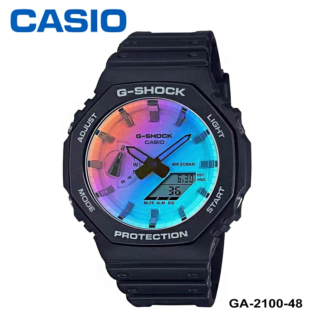 Casio Watch G-Shock Ga-2100 - Jam tangan kuarsa multifungsi bergaya, seri
