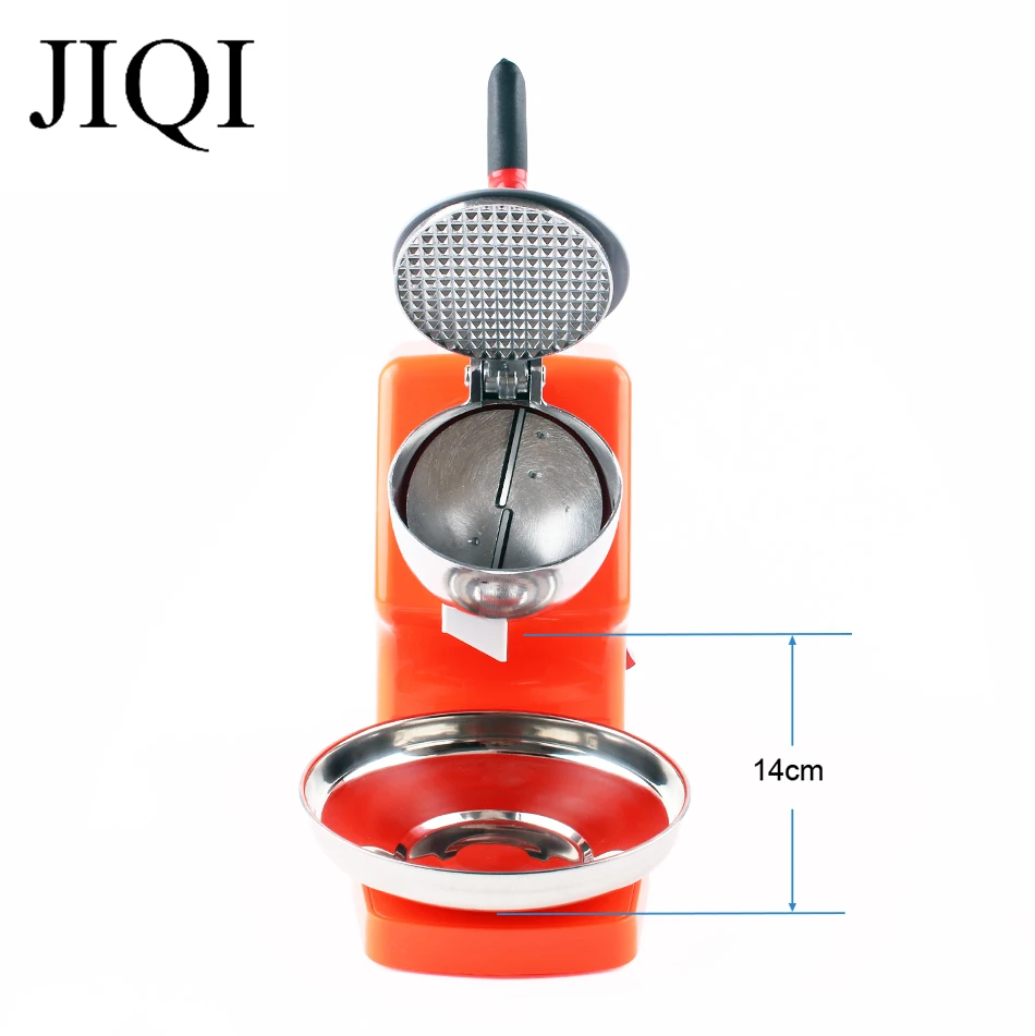 110V/220V Stainless Steel Electric Ice Crusher Chopper Commercial Slush Sand Block Shaver Snow Cone Smoothie Slushies Machine EU