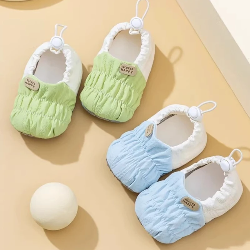 Baby Walking Bootwinter New Korean Version Child Flat Cotton Shoes Casual Child Anti Slip Flooring Versatile Fashion Walkingshoe