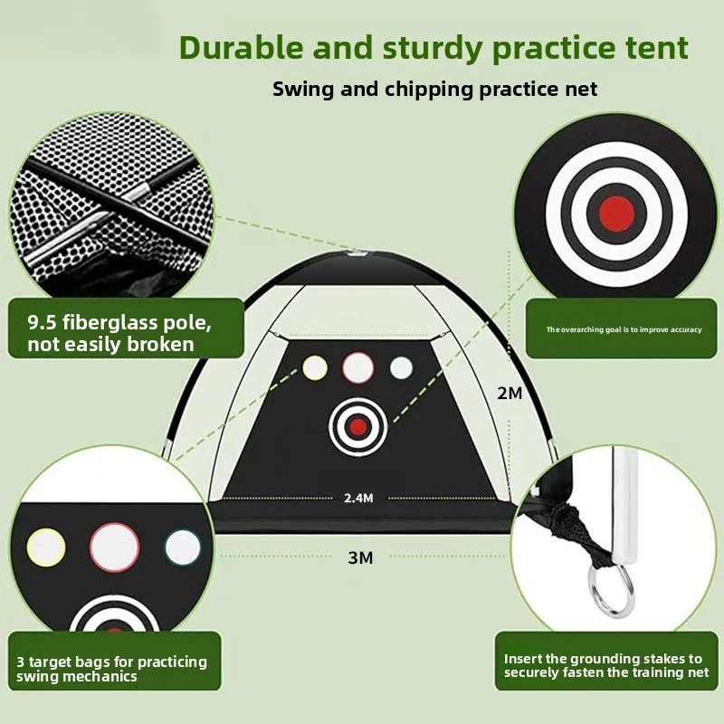 Hot Multifunctional Golf Practice Net, Outdoor Golf Net for Swing & Chipping Training, Golf Ball Hitting Training Net