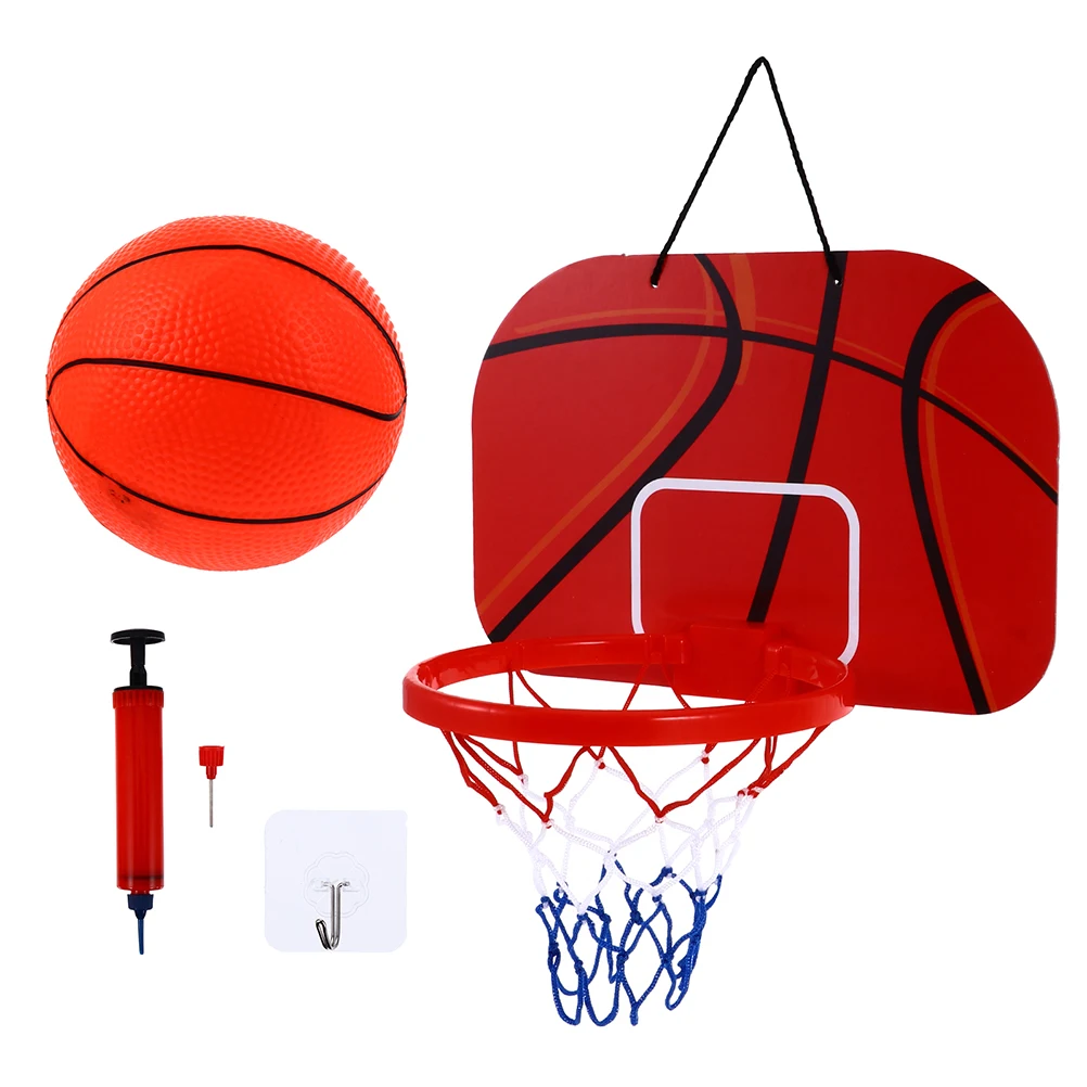 

1 set Mini Basketball Backboard Frame For Kids Indoor Wall Hanging Cartoon Game Plastic Children'S Basket Rack Sports Plaything