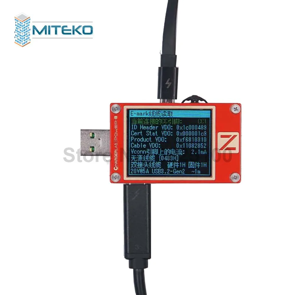 POWER Z KT002 Portable USB Tester, QC3.0 PD Digital Voltmeter, Voltage Current Type-C Meter Power Bank Detector