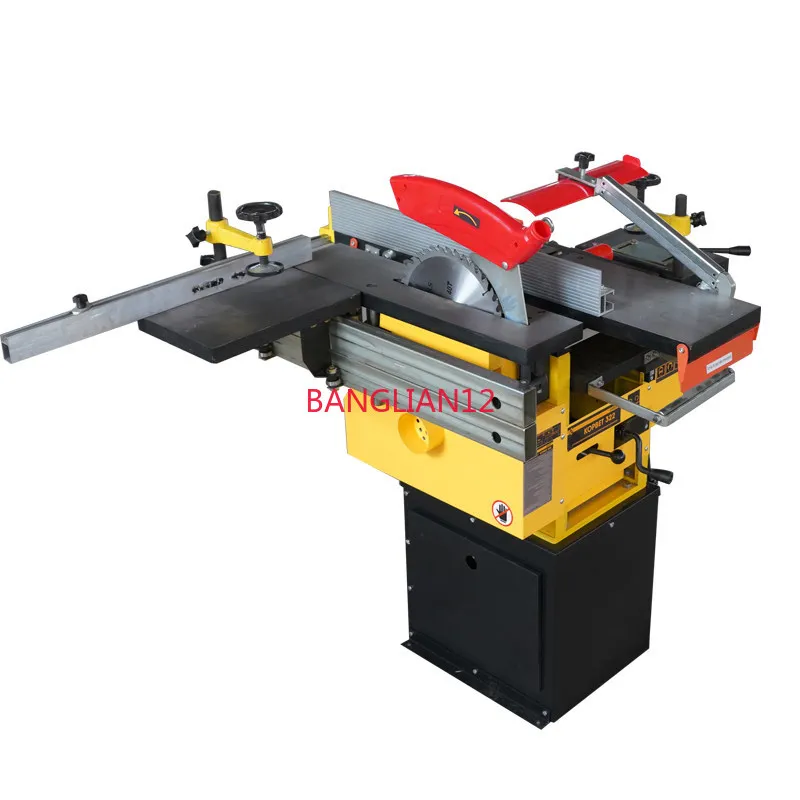 220V multi-function woodworking multi-purpose machine, can be flat, cutting, punching table saw