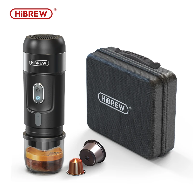 HiBREW ポータブルエスプレッソマシン 本体 Hibrew-ポータブルコーヒーマシン,エスプレッソカプセル,粉末,車