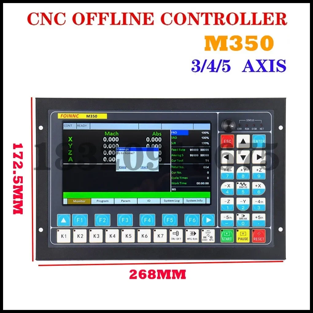 2023 M350/Ddcs-expert 3/4/5 Axis Cnc System, Motor Controller Kit +z Axis +3d Edge Finder+Extended Keyboard Replace ddcsv3.1