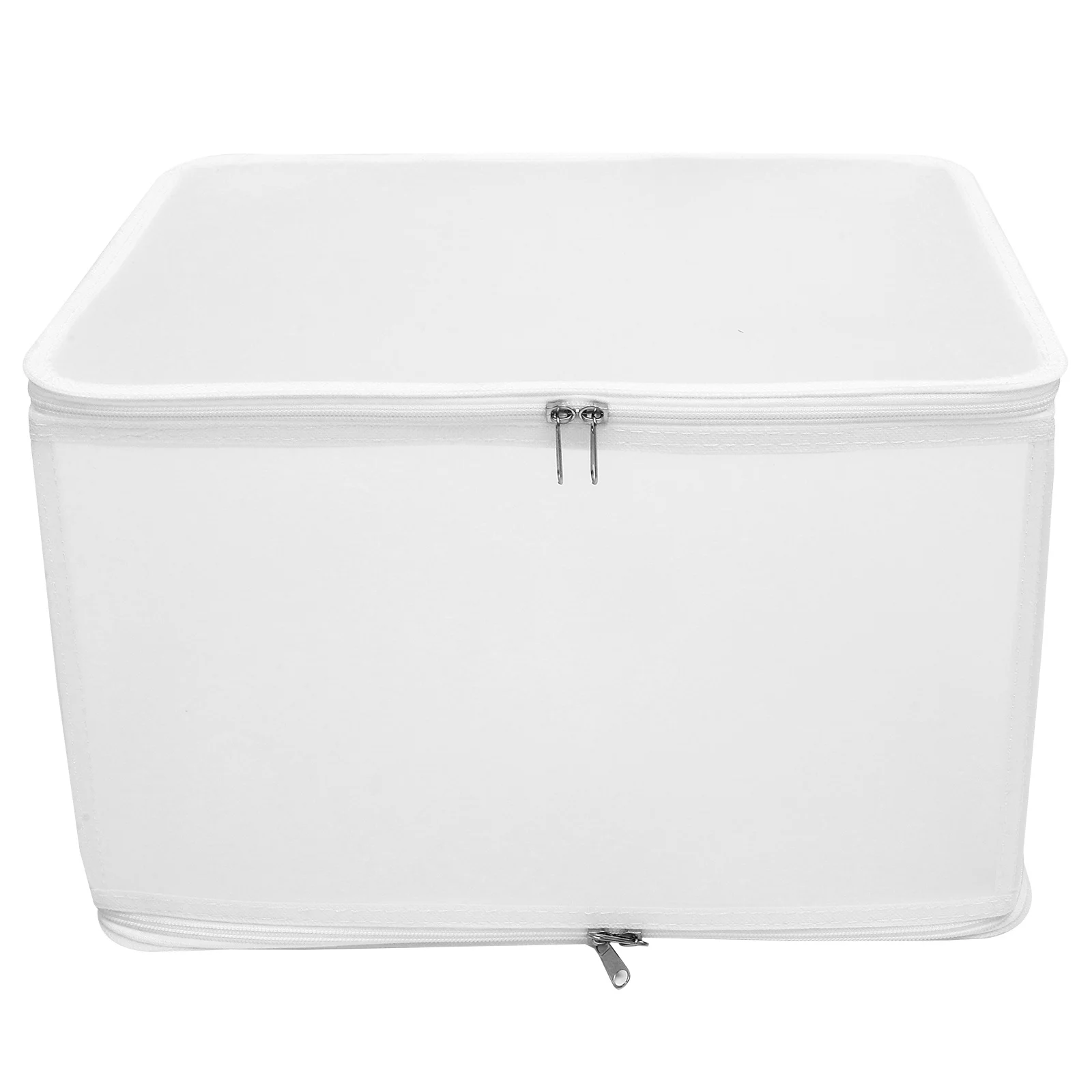 

Foldable Storage Box Large Capacity Zipper Handle Closet Organizer For Socks Underwear T-Shirts Scarves Household Items