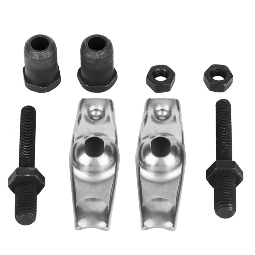 3SET Iron Valve Rocker Arm Set Compact Silver and Black Cylinder End Accessories Easy Replacement for GX390 GX420