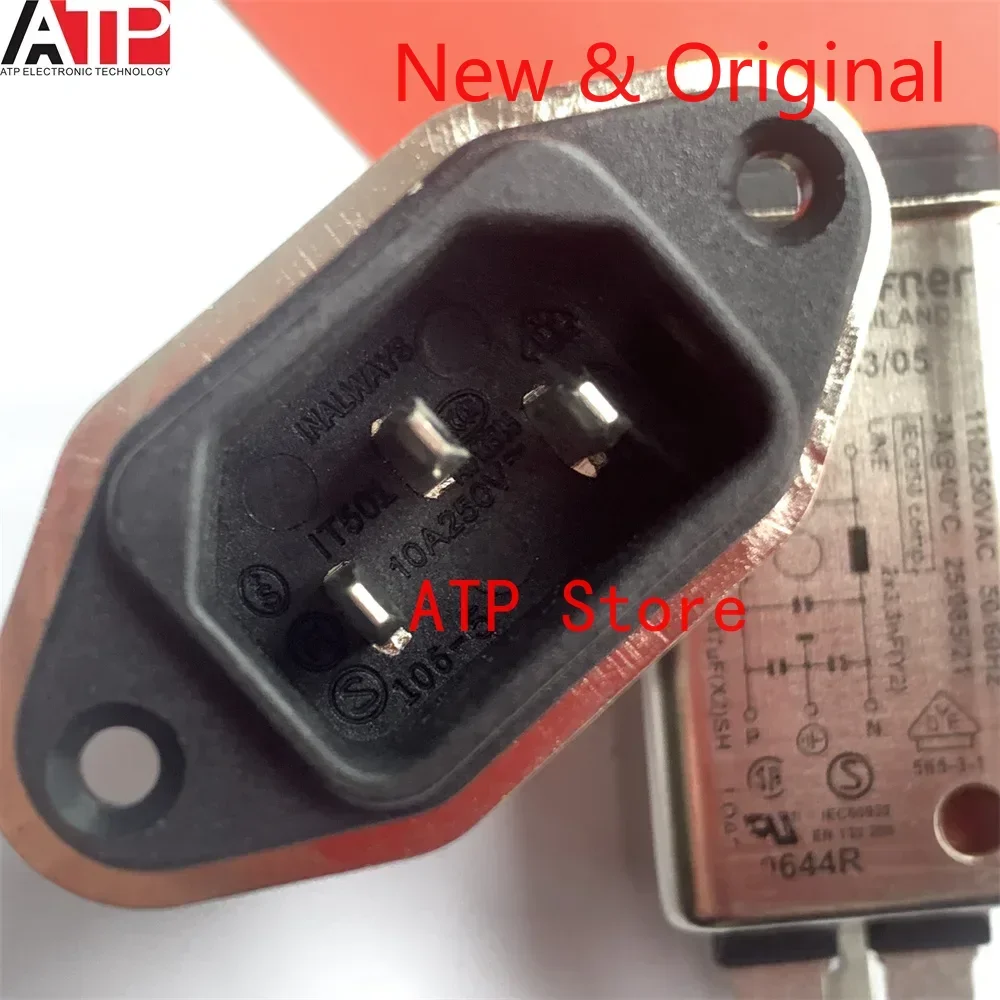 1PCS FN321-3/05 inlet filter 3A filter socket FN321-3-05 genuine Original spot inventory