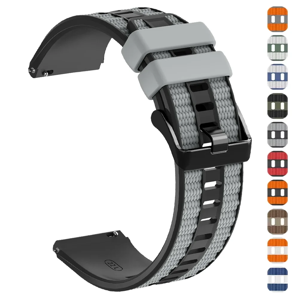 22mm Silikonarmband für Garmin Venu 4 45mm/Venu 3 2/Vivoactive 4 Armband Correa für Forerunner 255 265 Music 970 570 47mm Band