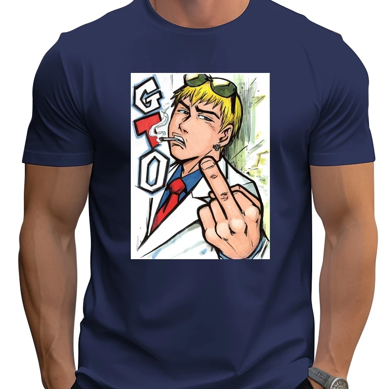 

Great Teacher Onizuka GTO Манга Забавная летняя футболка с аниме Хлопковая мужская футболка Новая футболка женская