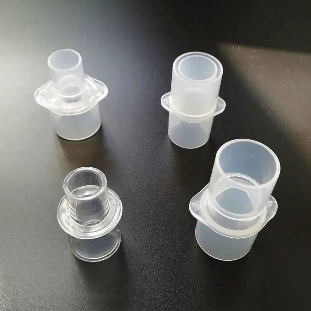 

4 Pcs Connectors Joints for CPAP Tube Adapter Breathing Anesthesia Pipeline 15mm To 22mm