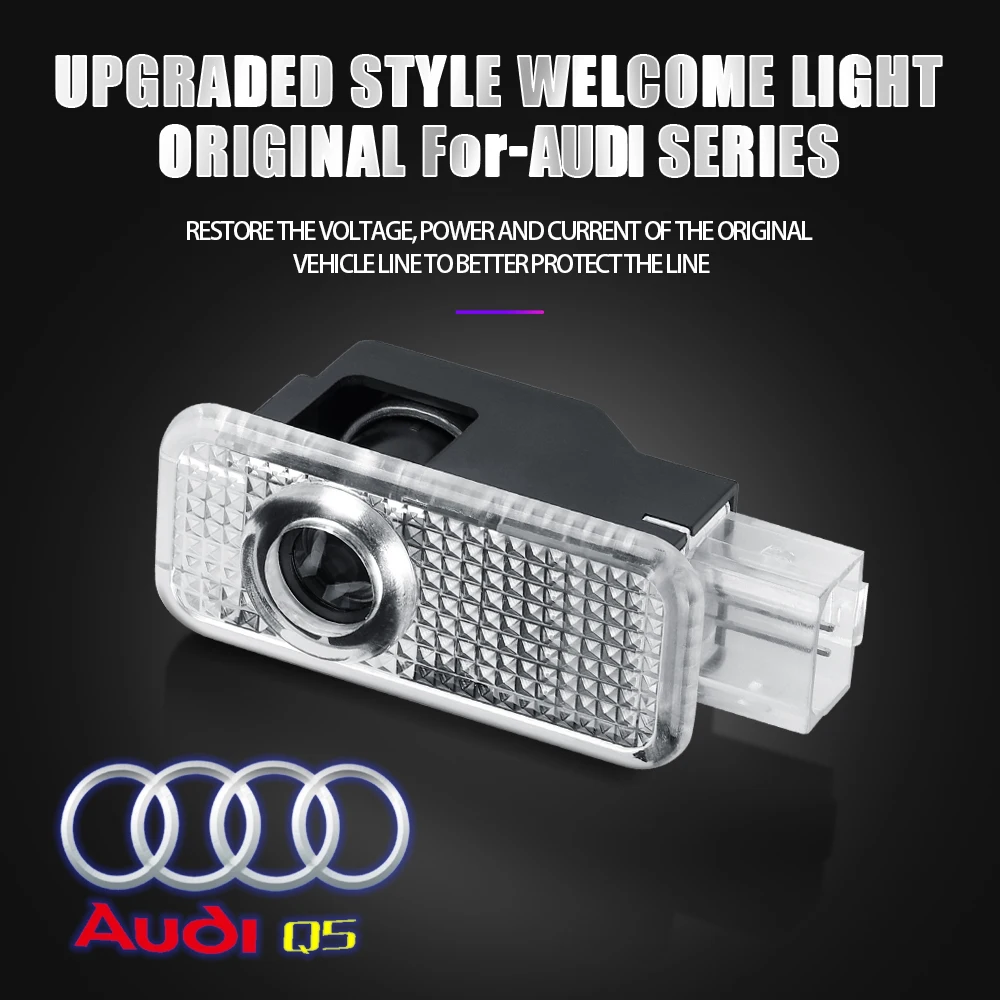 Für Audi A3 8V 8P A5 A6L A7 Q3 Q5 Q7 A4 B5 B6 B7 B8 A1 RS TT S3 S6 Sline Quattro Auto-Tür HD Willkommens-Licht Laser-Projektor-Lampe – Detail 32