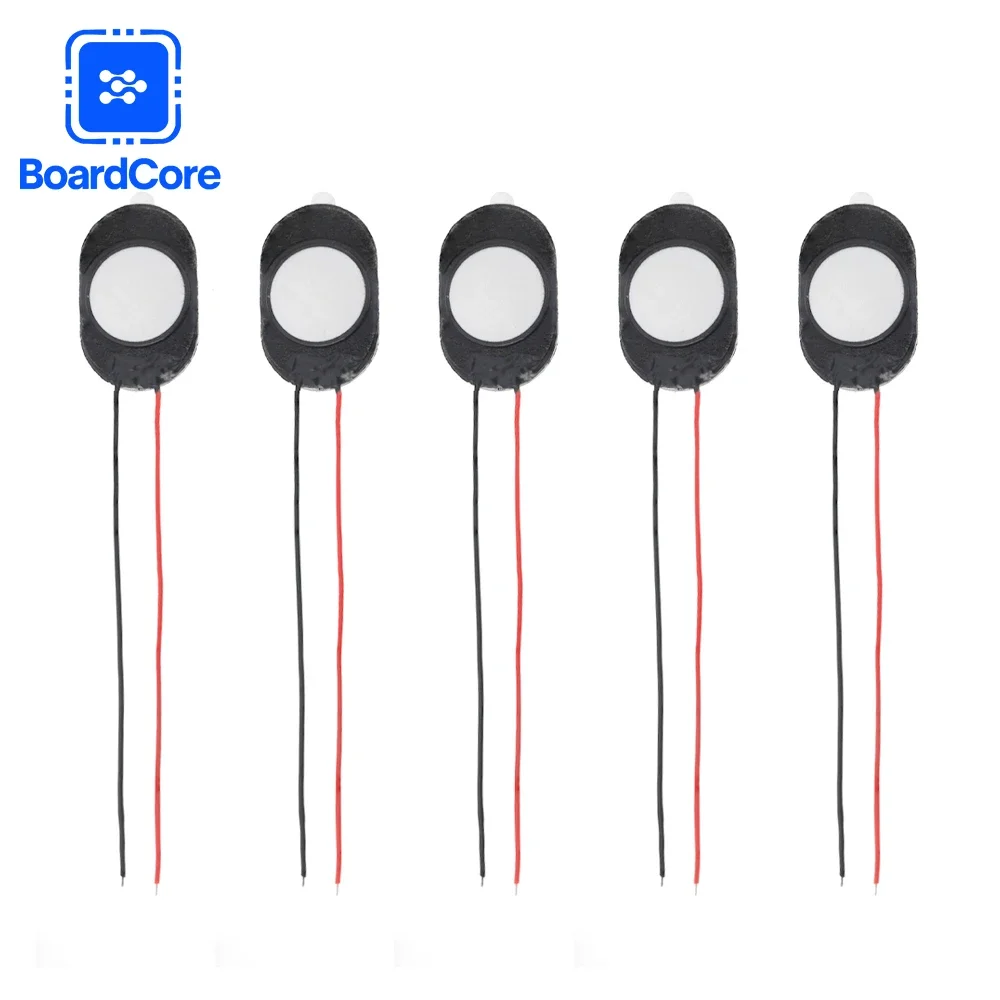 5PCS Speaker 1W 8ohm Small Voice Horn Connector 1510 2415 Loudspeaker 15x10mm 24×15mm Oval Speaker with Wire for Arduino