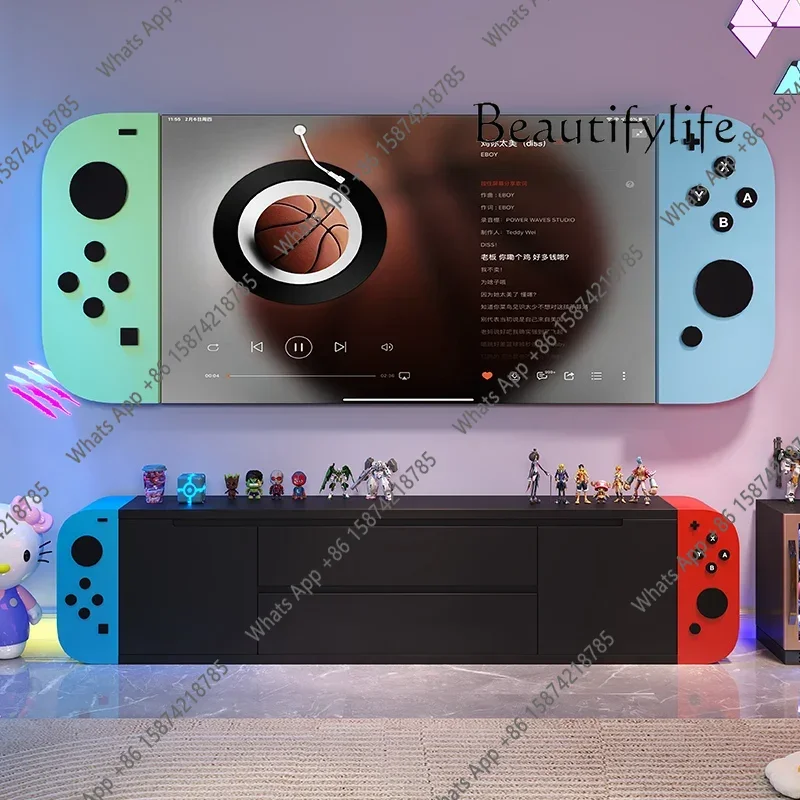 M 0 E-sports TV Cabinet Custom Gamepad Modified Classic Red And Blue Color Scheme Living Room Combination Cabinet