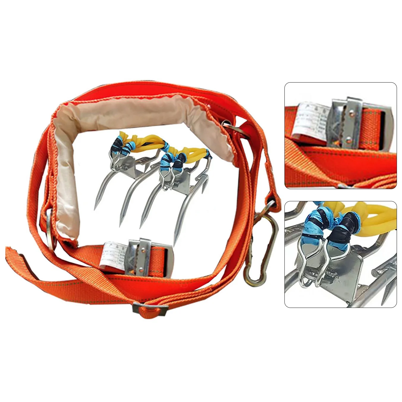 

YHOLI-Pole Climbing Spikes Tree Climbing Spikes With Harness Belt Climbing Tree Gears For Climbing Trees Outdoor Sports