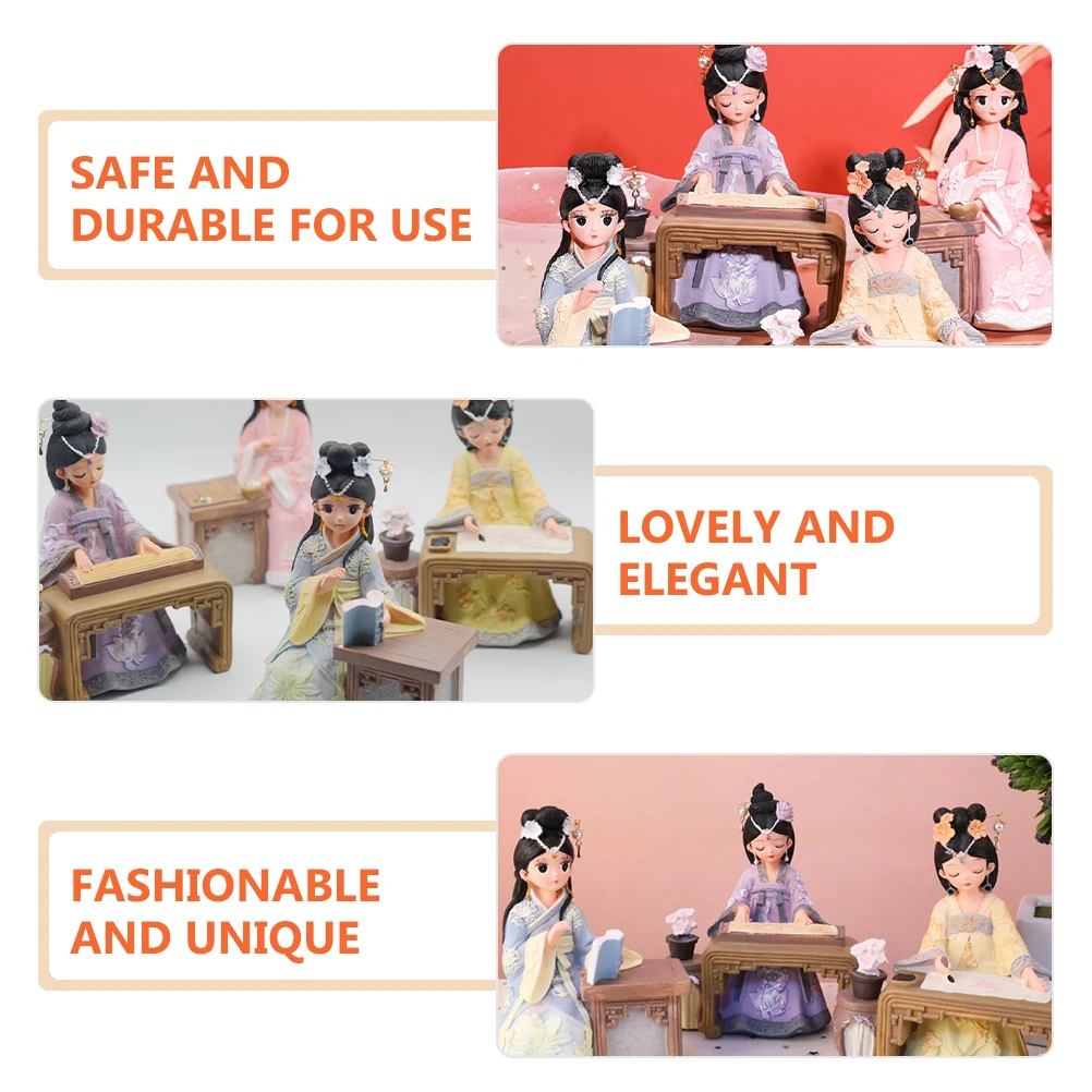 

Ancient Style Adornment Handcrafted Resin Decoration for Home Interior Office Desk Shelf Space Warmth and Elegance