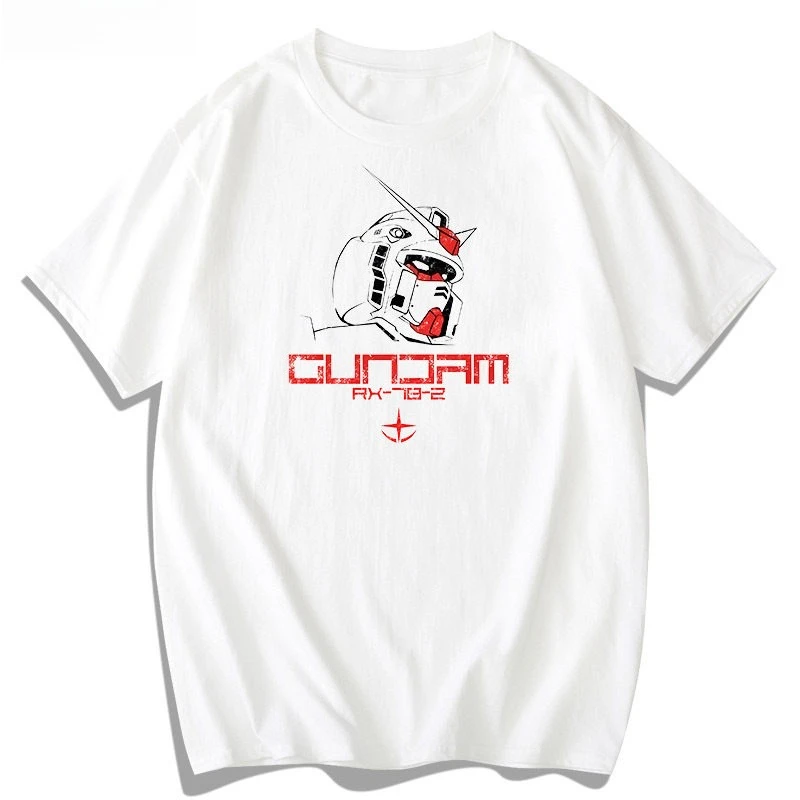 2026 Neues Mobile Suit Gundam Print T-Shirt Kurzarm-T-Shirt Herren- und Damen-T-Shirt Sport Fitness Herren-T-Shirt