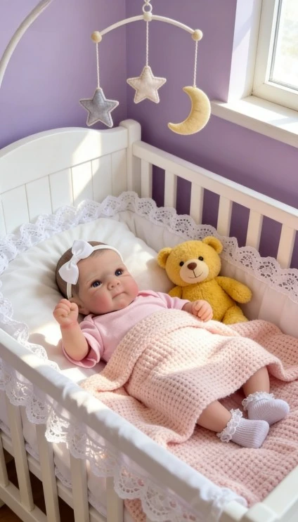 NPK 17'' Lifelike Soft Touch Cuddly Baby Multiple Layers Paint 3D Skin with Visible Veins Real Looking Reborn Bettie Baby Dolls