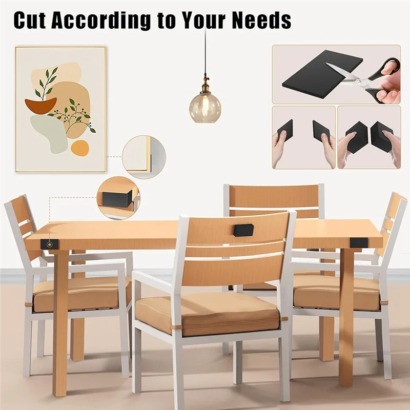 Furniture For Wall Protectors 23Pcs, EVA Black Headboard Stoppers For Sofa Bed Cabinet