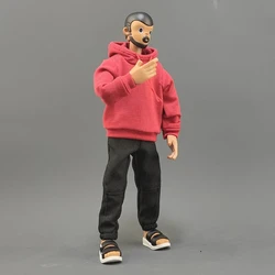 1/10 Scale Male Soldier Trend Sports Hooded Sweatshirt Hoodie Clothes Model for 7in Action Figures Body Doll Toy