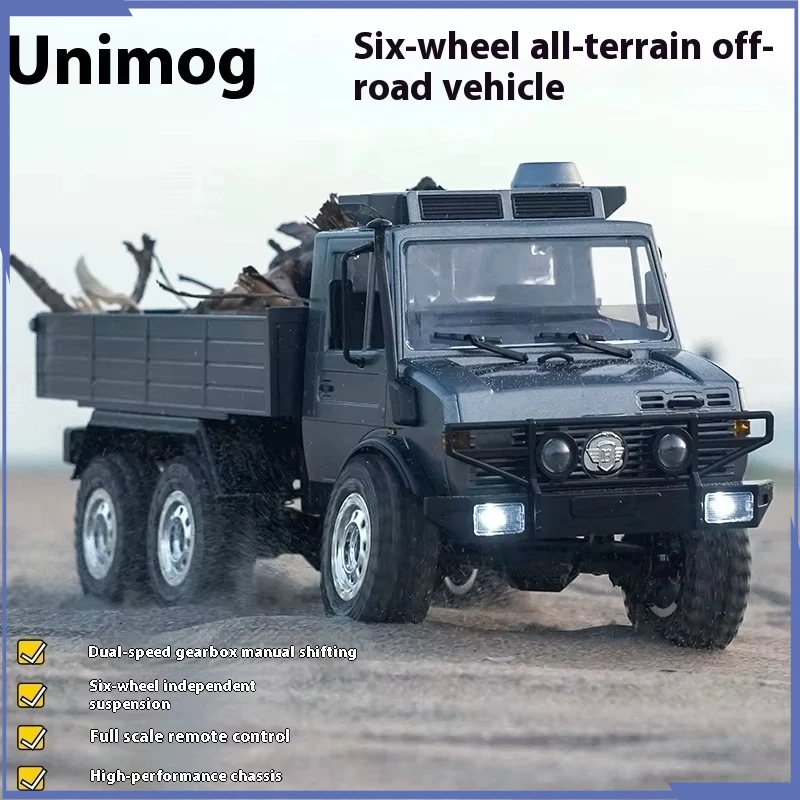 Nieuwe JJRC C8823 Unimog Full Scale RC Simulatie 6-wielaandrijving Off-Road Afstandsbediening Auto Speelgoed Klimvoertuig Cadeau voor leeftijden 14+