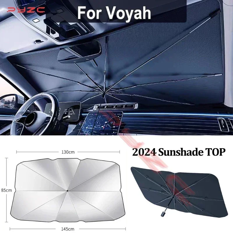 Car Sunshade Windshield Umbrella For Voyah Dream FREE iLand i-Cozy Car Front SunShade Parasol Foldable