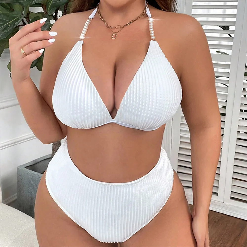 New Single Swimsuit for Beach, Sexy Split Bikini, High Waist Bikini, Holiday Fashion