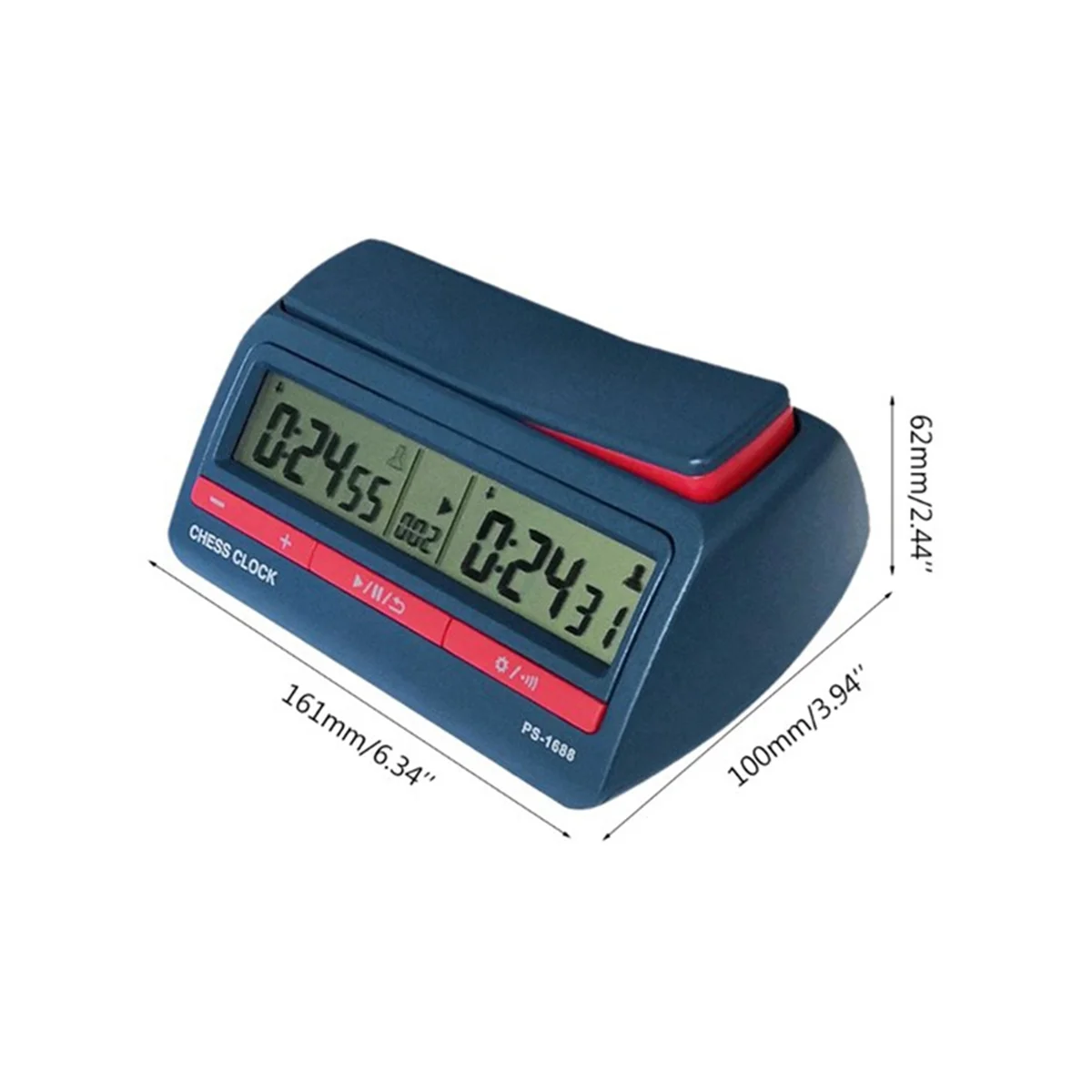 Reloj de ajedrez Digital avanzado profesional, cronómetro de juego de mesa con cuenta hacia arriba y hacia abajo, PS-1688