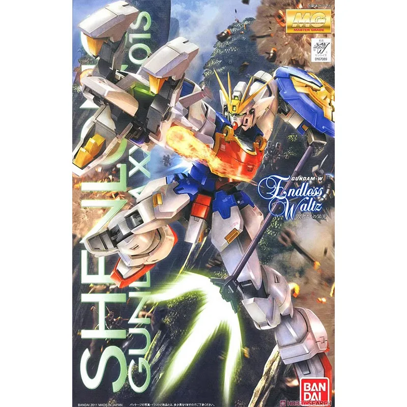 BANDAI Anime MG 1/100 XXXG-01S SHENLONG GUNDAM EW New Mobile Report Gundam W Model Kit Assembly Plastic Action Toy Figure Gift