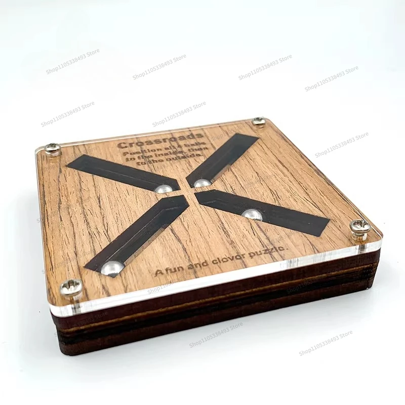 For Crossroads Super Difficulty High IQ Brain Burning Puzzle Wooden Adult Student Children Educational Toys