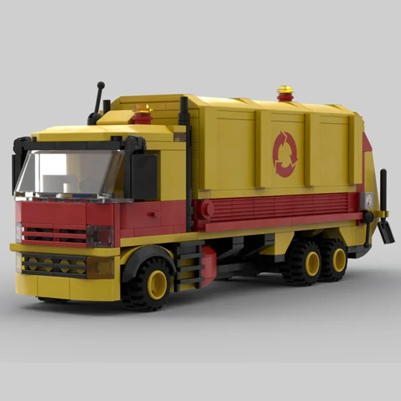 Stad Auto Model Moc Gebouw Bakstenen Weigeren Collectie Truck Technologie Modulaire Blokken Geschenken Kerstspeelgoed Diy Sets Assemblage