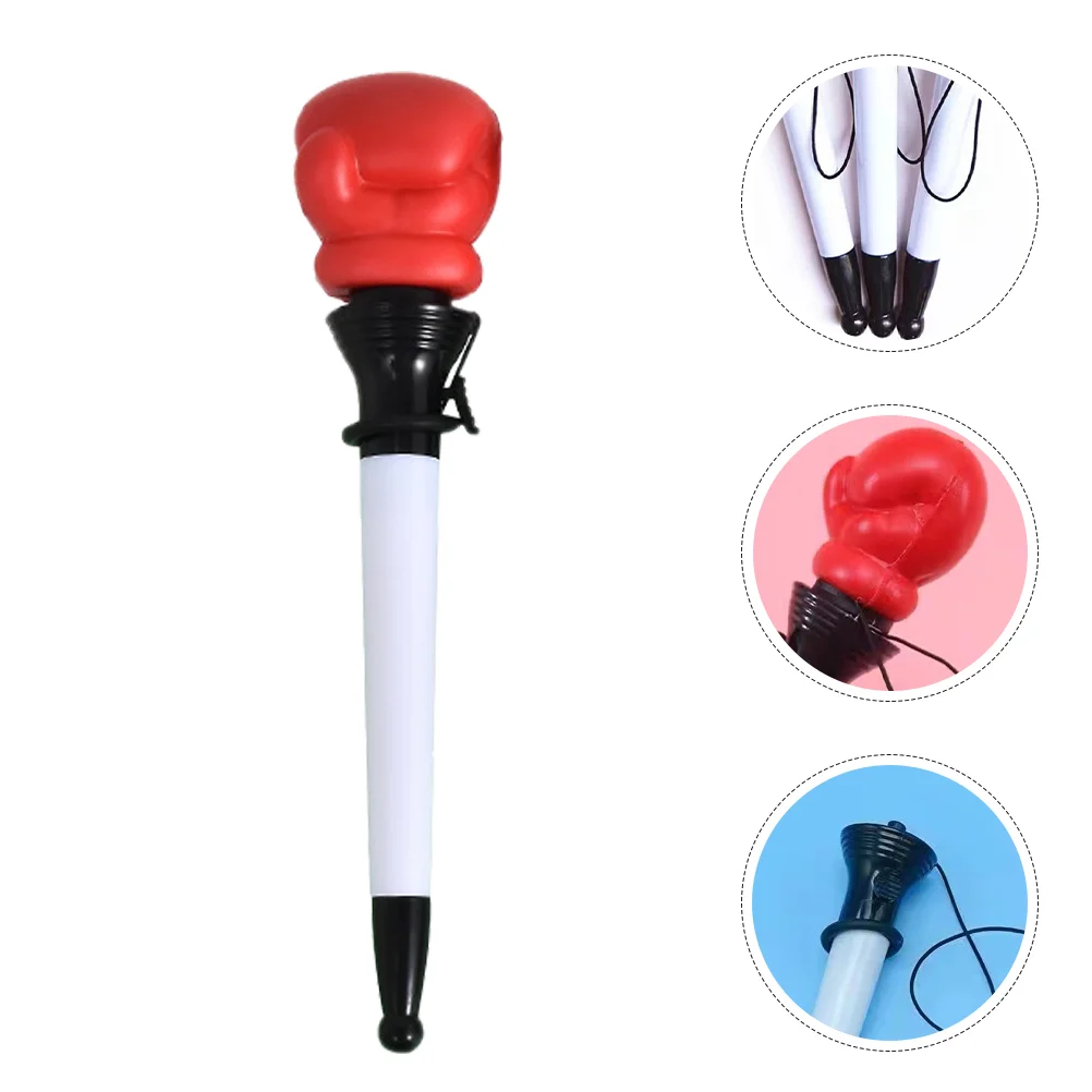 

3 Pcs Boxing Pen Pens Ballpoint Fat Stress Plastic Fist Shape Student Supply Child Portable Mini