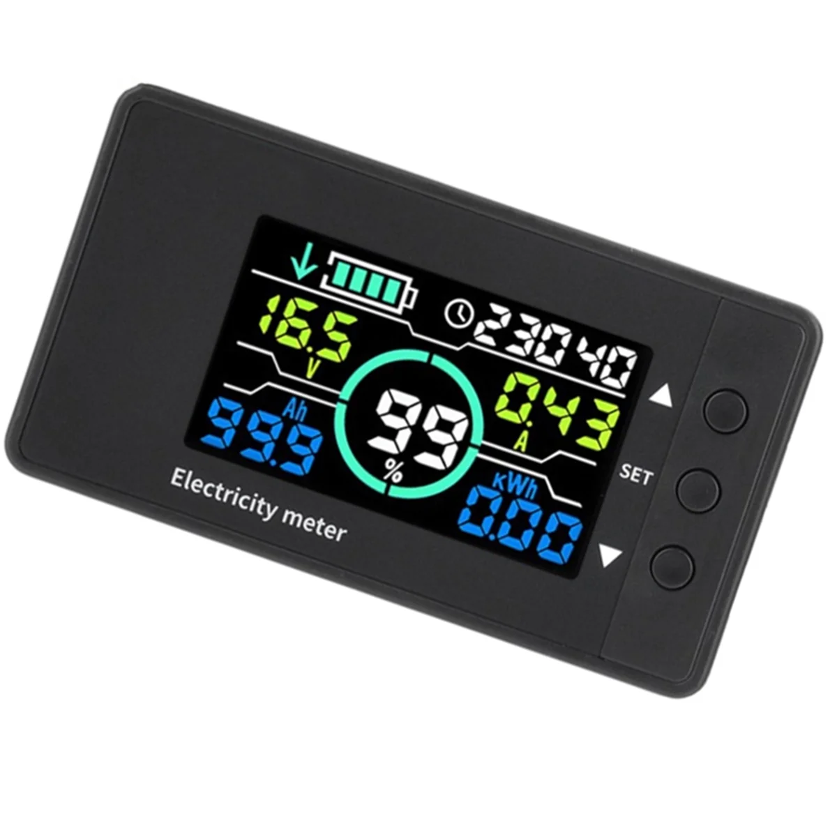 ABJZ 500A Hoge Precisie Coulomb Meter Spanning, Stroom en Power Tester, Elektrische Voertuig Batterij Power Test Indicator