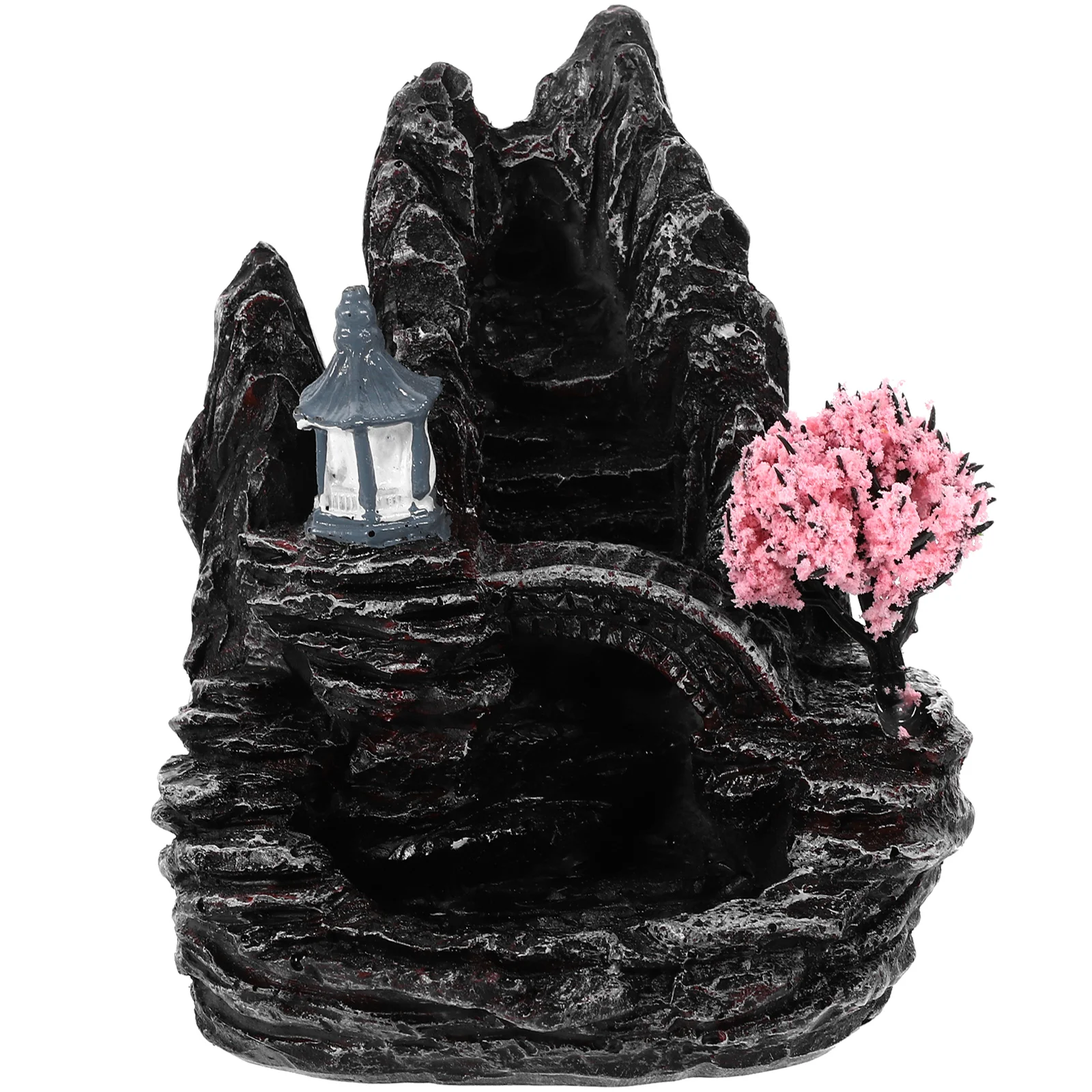 

Backflow Incense Burner Resin Craft Waterfall Effect Desktop Censer For Home Decor Aroma Therapy Stress Relief Unique Incense