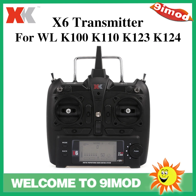 Kompatybilny pilot XK X6 do helikopterów RC WL K100 K110 K123 K124, części zamienne