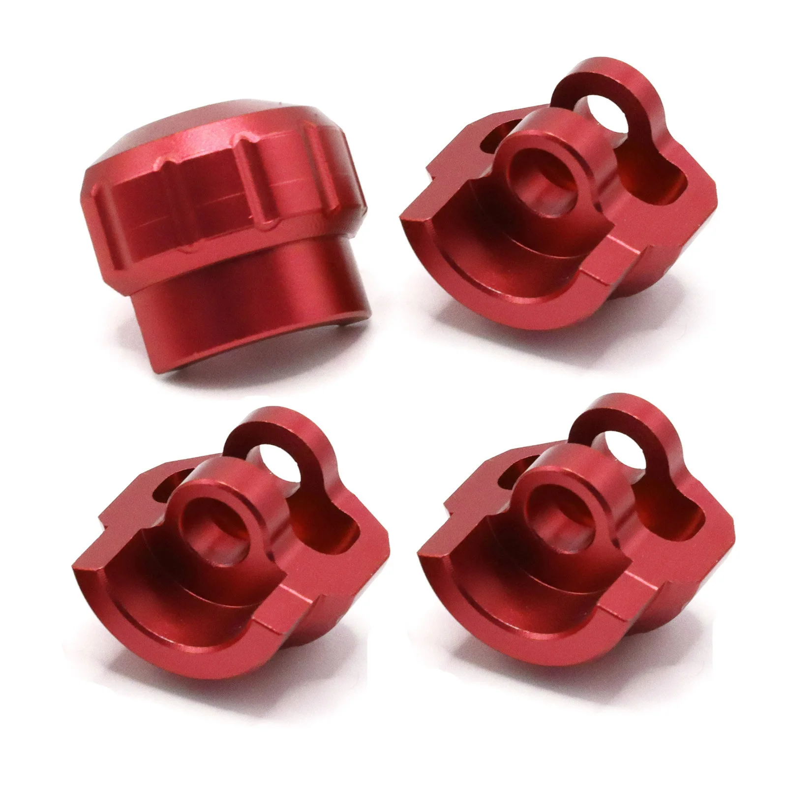 4pcs Aluminum Shock Cap Protector for ARRMA 1/7 1/8 RC Car Kraton Outcast Mojave, Heavy-Duty Upgrade Parts, AR330492