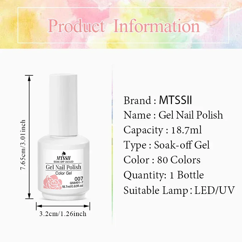 18,7 ml Gel-Nagellack mit großer Kapazität, 80 Farben, HEMA- und TPO-frei, semi-permanenter, ablösbarer UV-Gel-Lack, Maniküre, DIY-Nagelzubehör – Detail 2