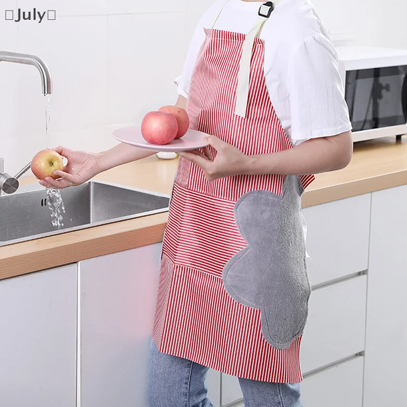 Striped Apron General Household Stain Resistant Waterproof Oil Resistant Apron Kitchen Cooking & Baking Apron