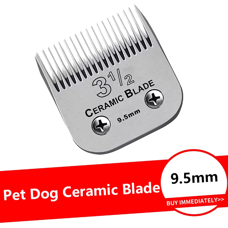 

Профессиональное съемное керамическое лезвие для собак, совместимое с машинами для стрижки Andis AG, AGC, AGP, AGRC/Oster A5/Wahl KM10 Series 3 1/2