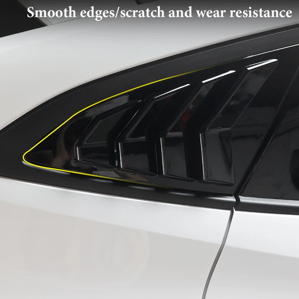 

For Changan UNIV 2021 2022 2023 2024 ABS Carbon Fiber Car Rear Window Triangle Shutters Cover Trim Car Accessories