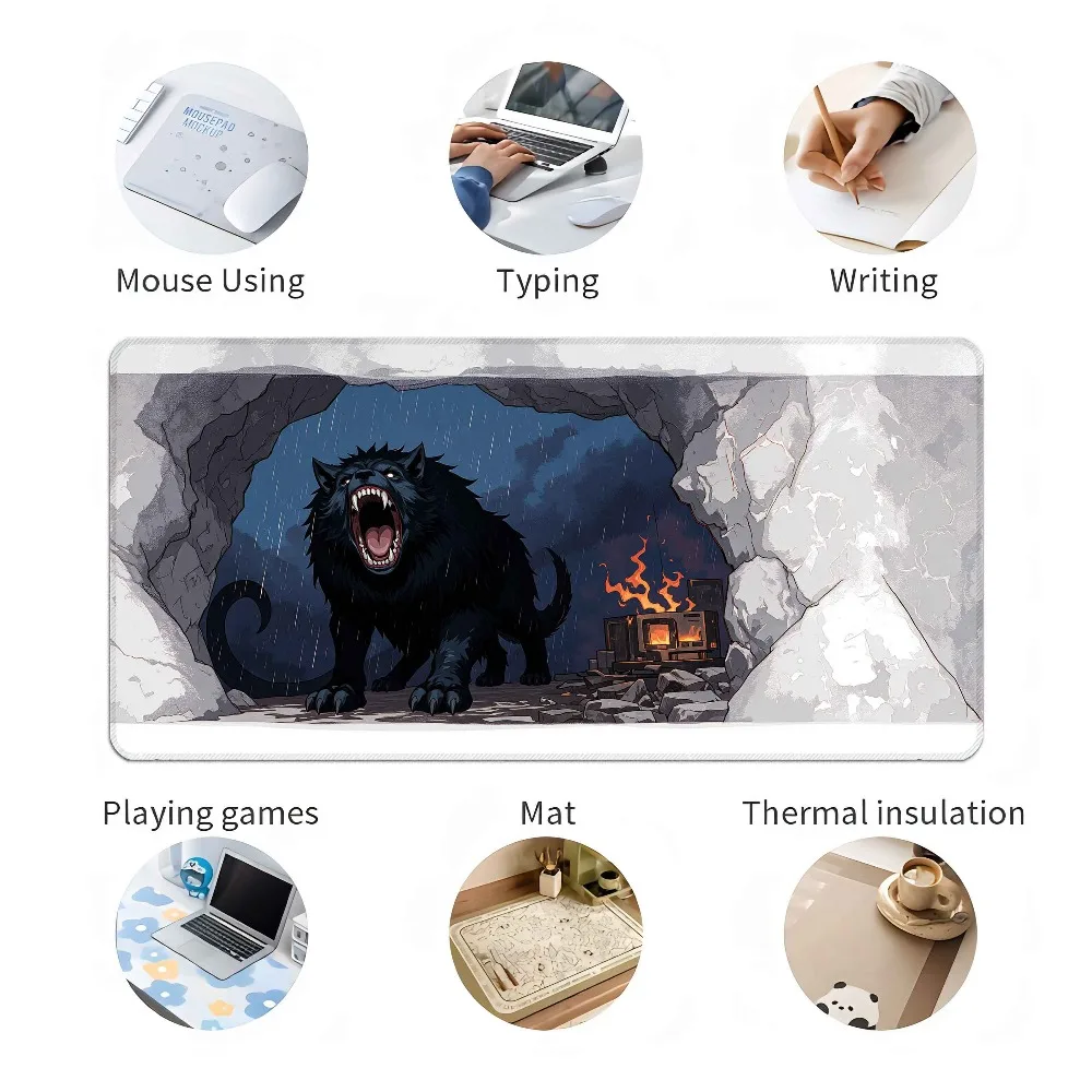 Flame Guardian Cave - Beast Territory accesorios escritorio desk accessories desk organizers trays alfombrillas para escritorio